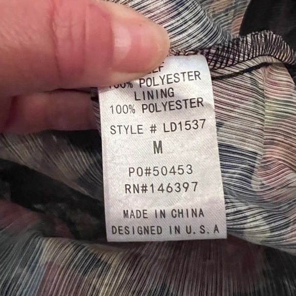 EB LUXE Black Floral High Neck 3D Flowers Ryder Dress NEW with Tags - Picture 14 of 15